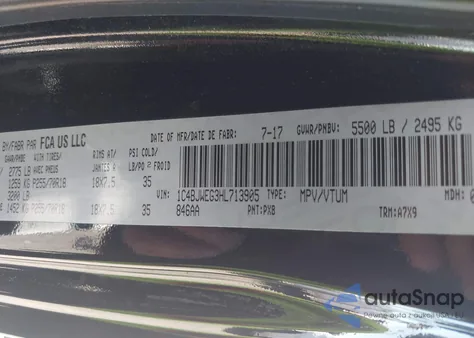 2017 Jeep Wrangler Unlimited Sahara из США, поврежденный, VIN 1C4BJWEG3HL713905